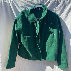 Courdery Green Boxy jacket